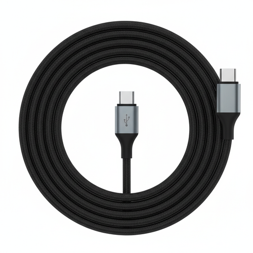 Flätad USB-C-laddningskabel